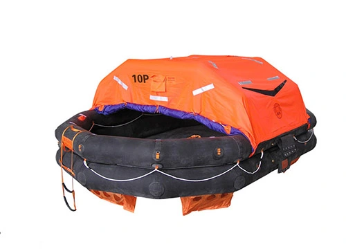 Throwing Infltable Life Raft